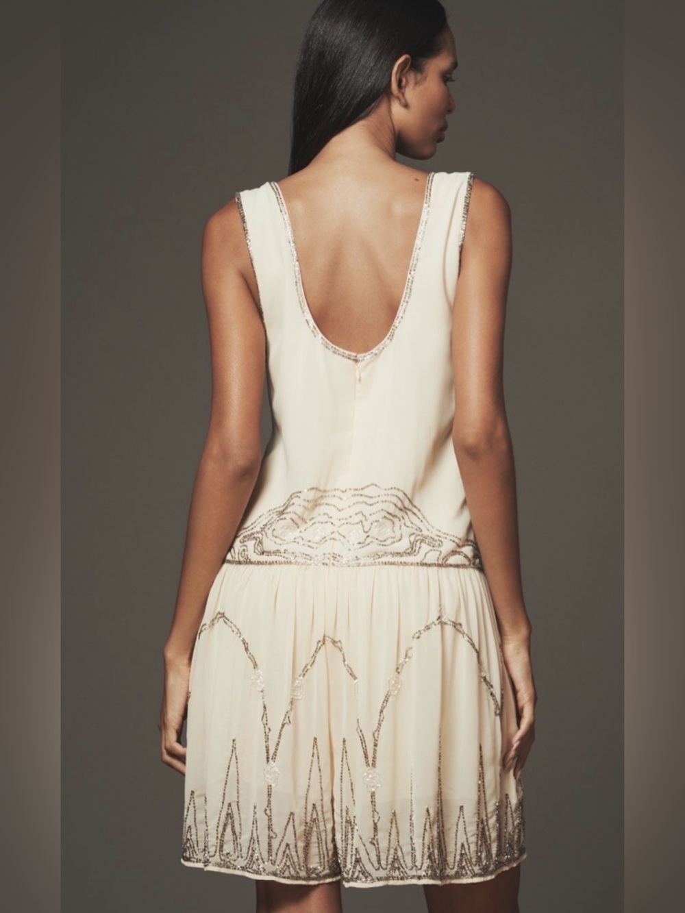 By Anthropologie Sleeveless Embellished Romper - Picture 2 of 11